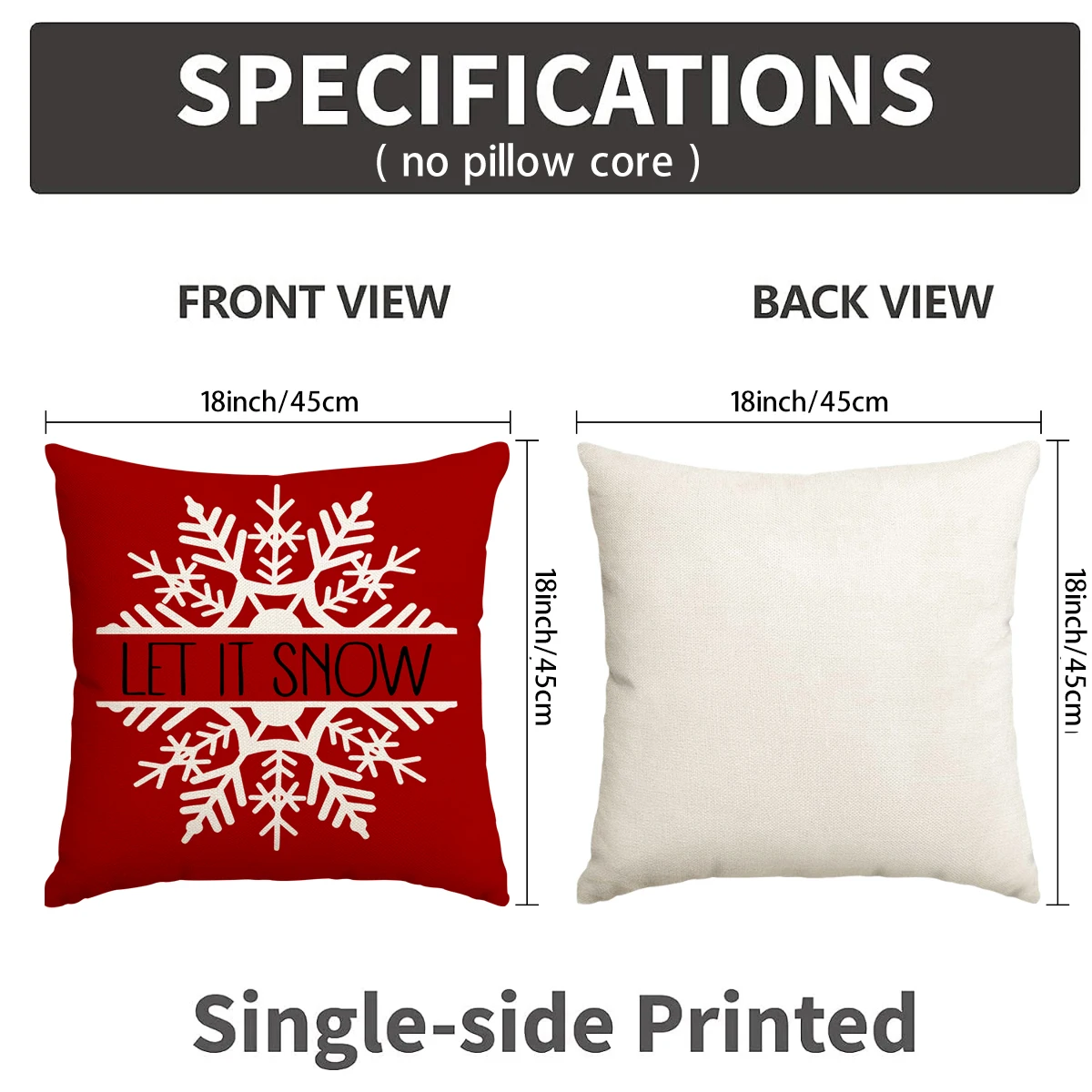 1/4pcs Christmas Pillow Cover, Home Decoration Sofa Cushion Cover, Sofa, Living Room, Room, Festival Decoration Pillowcase
