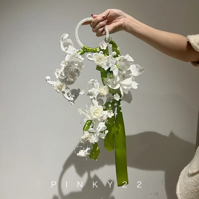 

Романтический и красивый [весенний день] водопад ручной букет художественное украшение легкое свадебное платье элитный подарок