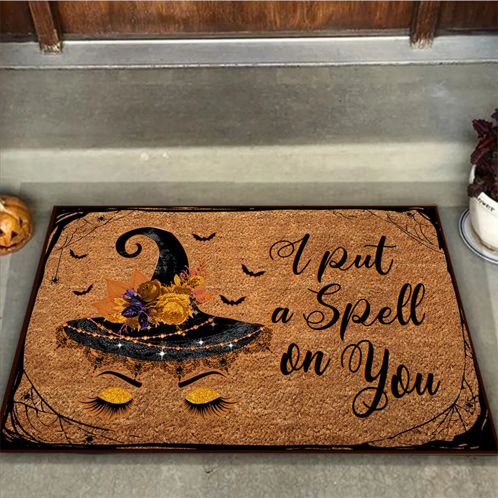 CLOOCL Retro Magic Floor Mats Rugs I Put A Spell on You Witch Home Decorative Carpet Door Mats Fashion Print Room Decor