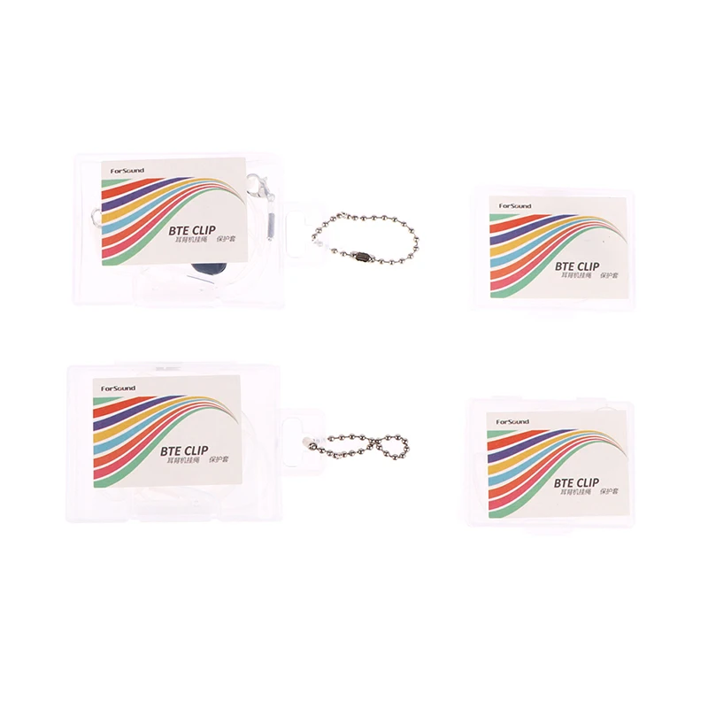 1Pc Hearing Aid Clip Clamp Rope Holder Protector Falling Losing Storage Case Box Silicone Sleeve Cover Protector