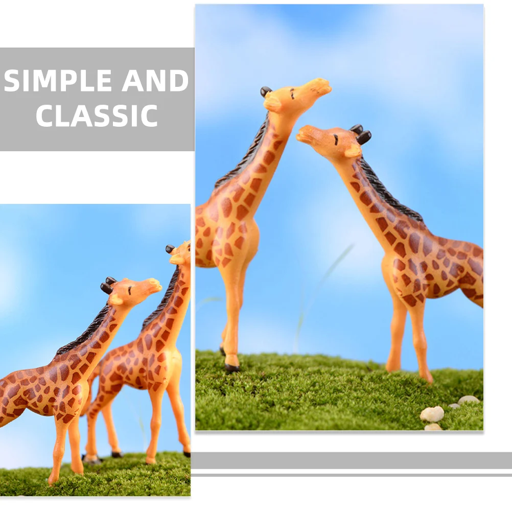 

4 шт. миниатюрные статуи из смолы, микро миниатюрный декор в виде животных, пейзажный декор для сада, лужайки, рабочего стола, домашнего офиса, улицы