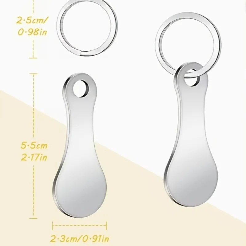 3PCS Anti Lost Shopping Cart Token, Exquisite Backpack Decoration, Novel Keychain