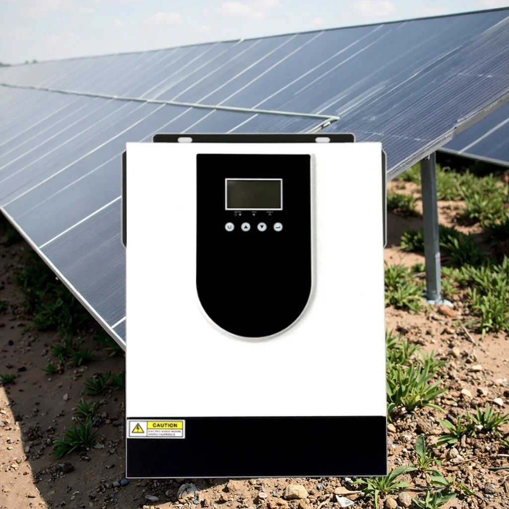 Solar inverter 220VAC hybrid off-grid 6.0kW pure sine wave DC 12V/24v single output 98% efficiency 1 year warranty