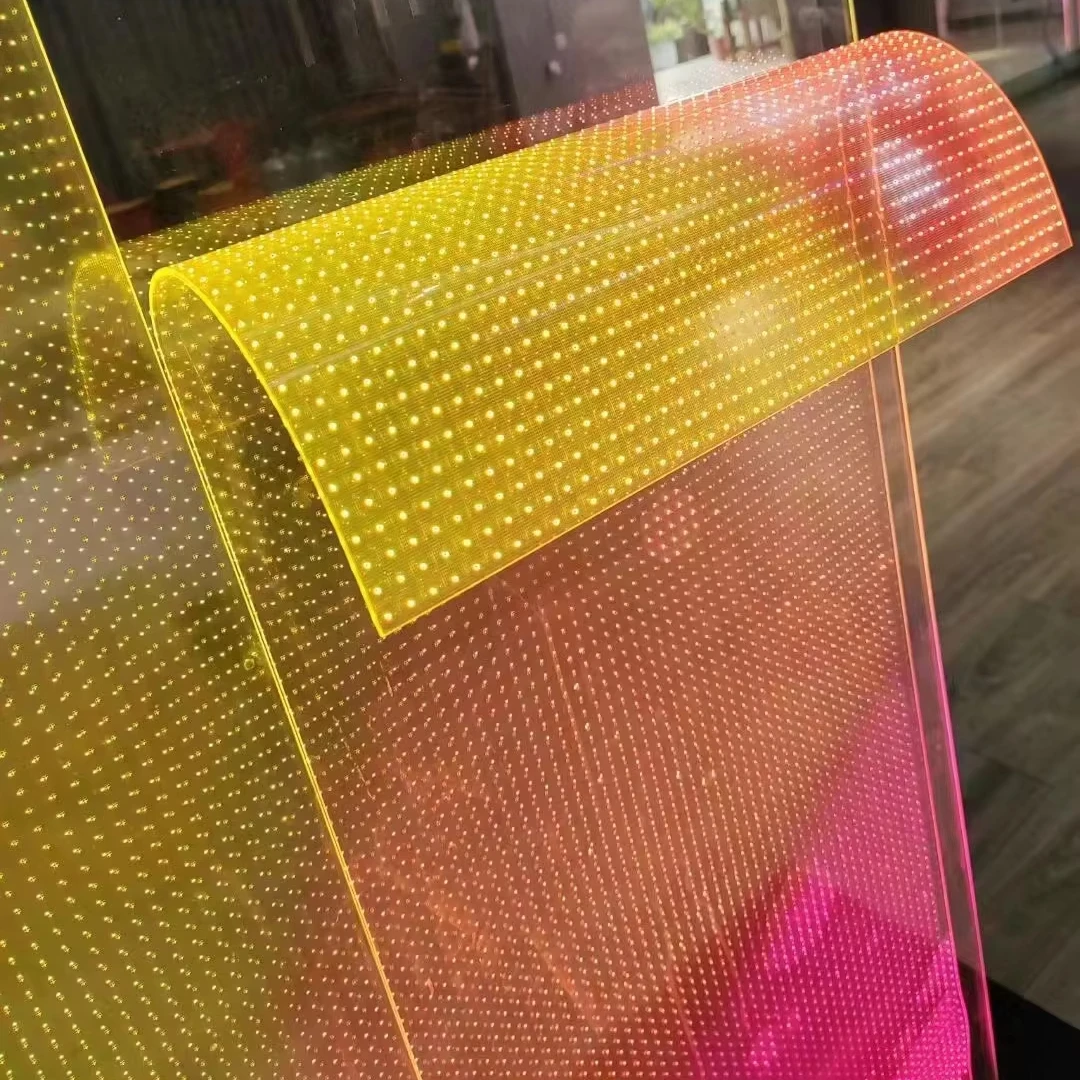 Customizable Indoor LED Film Glass Flexible Transparent LED Screen Wall for Shopping Malls Retail Stores Transparent LED Display