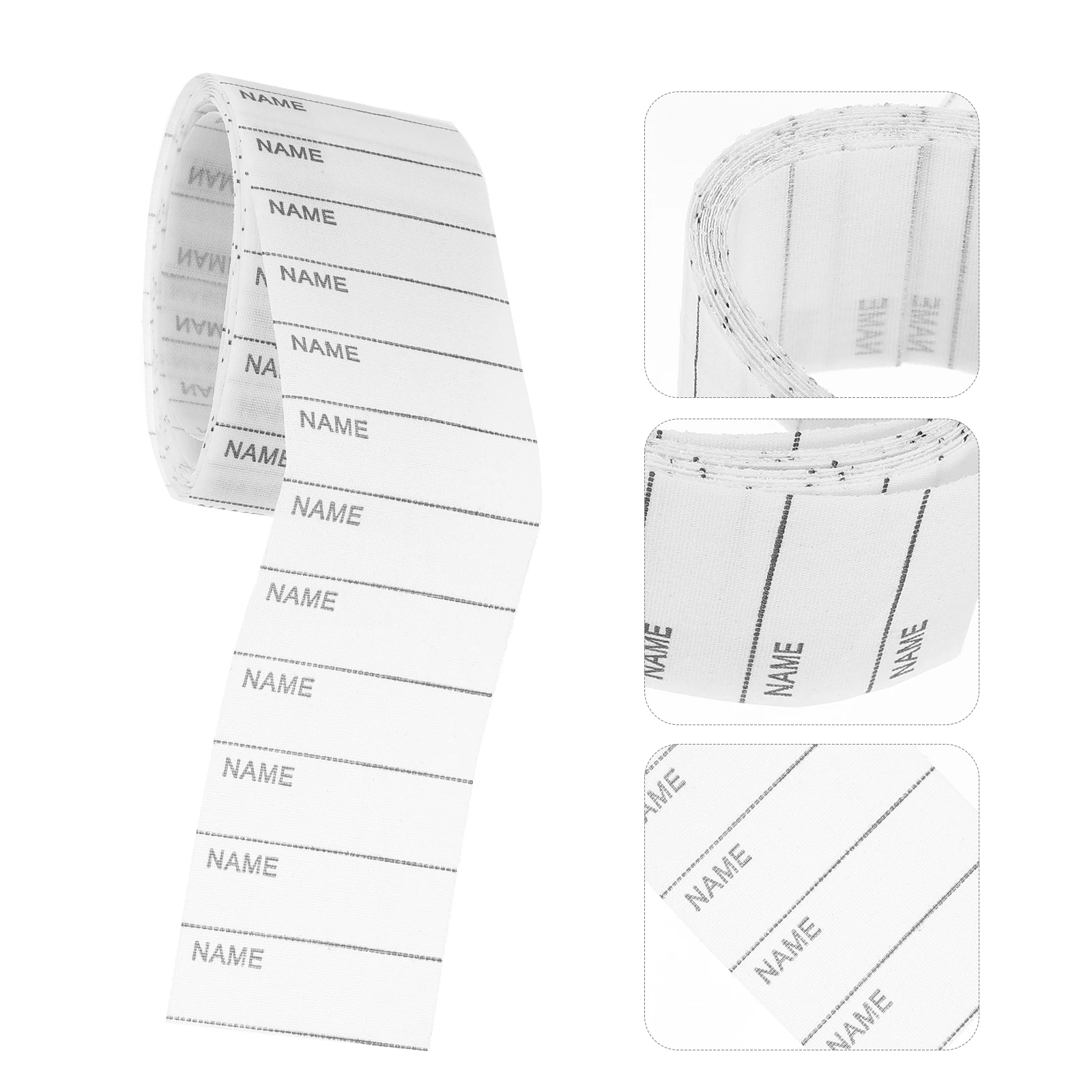 200 Pcs On Clothes Labels Iron On Pen Washable Cloth Clothes Tag Name Label Material Label With Pen for School Camp