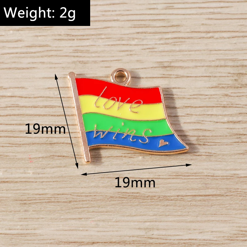 10 Stück Niedliche Bunte Emaille-Regenbogen-Herz-Mond-Anhänger für Schmuckherstellung, Halsketten, Ohrringe, Armbänder, DIY-Bastelzubehör – Detail 18