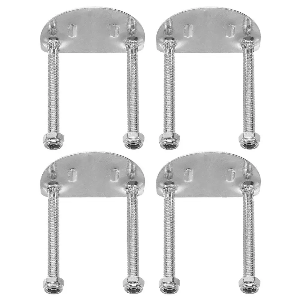 4Pcs Roller Skate Hardware Double Row Stainless Steel Bracket Plates Shock Absorbing Quad Skate Base Parts Accessories