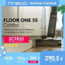 Tineco Floor One S5 Combo Cordless Smart Floor Washer Wet Dry aspirapolvere verticale Home Electric Mop Wireless Self-Cleaning