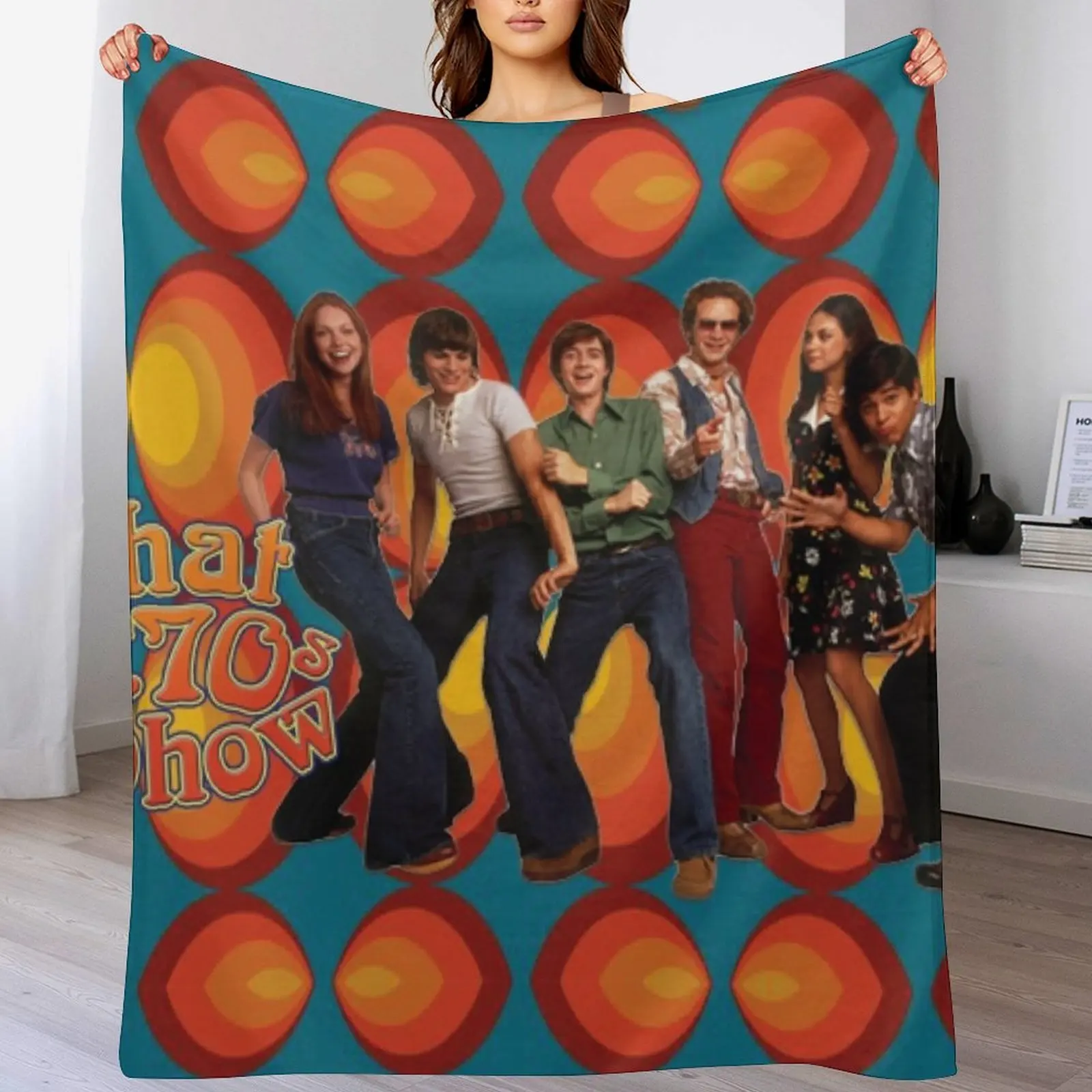 That 70s Show Circles Promo Throw Blanket Polar decorative Blankets