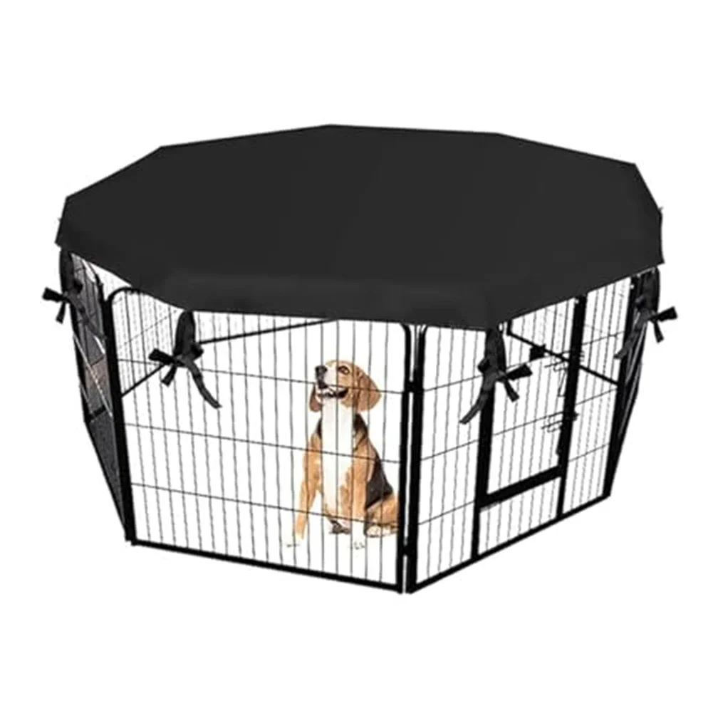 Animal Enclosure Outdoor Dog Canopy Dog Playpen Cover Easy Installation Design Partial Shading For Comfort Outdoor Enclosures