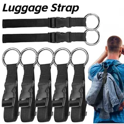 Travel Luggage Fixed Strap with Release Buckle Portable Luggage Strap Anti-Theft Backpack Jackets Gripper for Carry On Bags