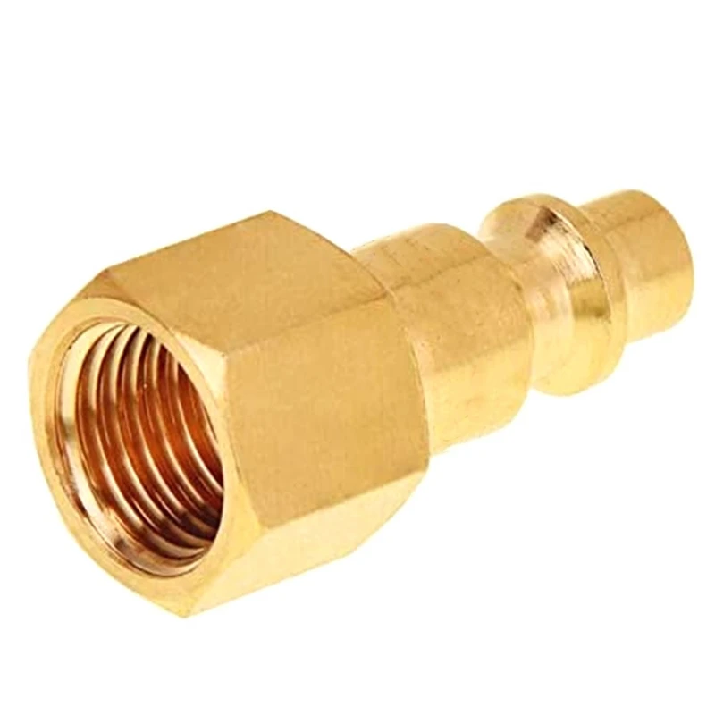 8-Piece Air Coupler And Plug Kit Quick Connector Air Fittings 1/4Inch NPT Industrial Brass Air Hose Fitting For Air Tool Set