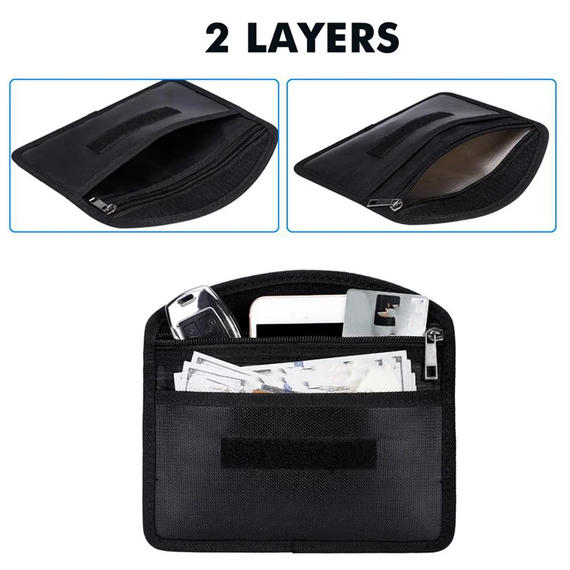 EDT-3X 휴대용 내화 및 방수 문서 봉투 파일 폴더 현금 주머니 귀중품 돈 가방 안티 신호 가방