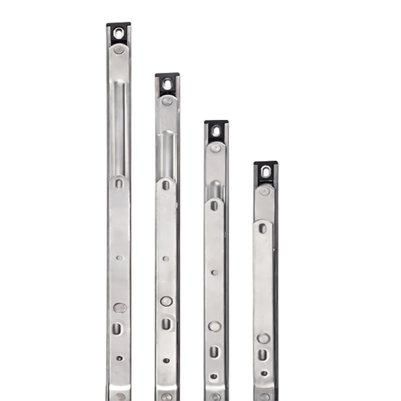 Silver stainless steel sliding casement window