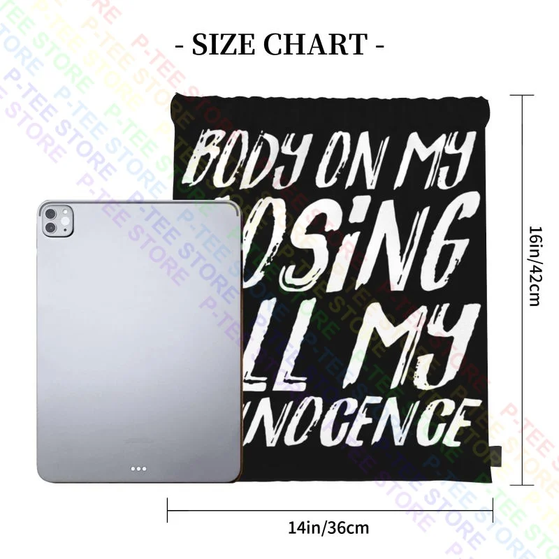 Loud Luxury Body On My Losing All Innocence Drawstring Bags Gym Bag Print Art Print Personalised Outdoor Running