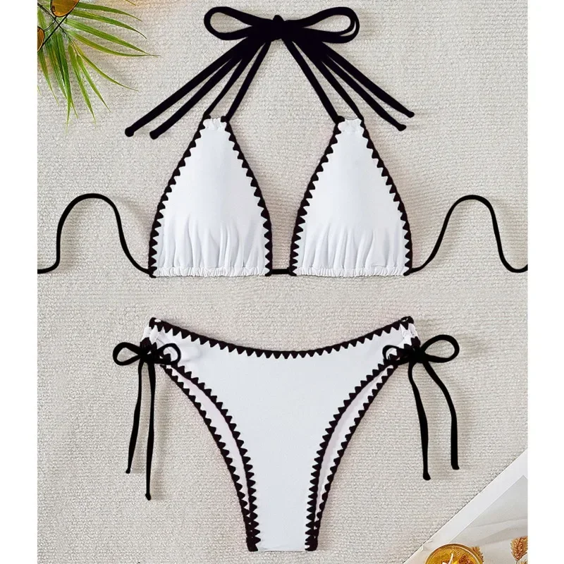 夏のセクシーなビキニ水着女性の水着プッシュアップ女性ビーチ水着水着ブラジルビキニセットプール海水浴者