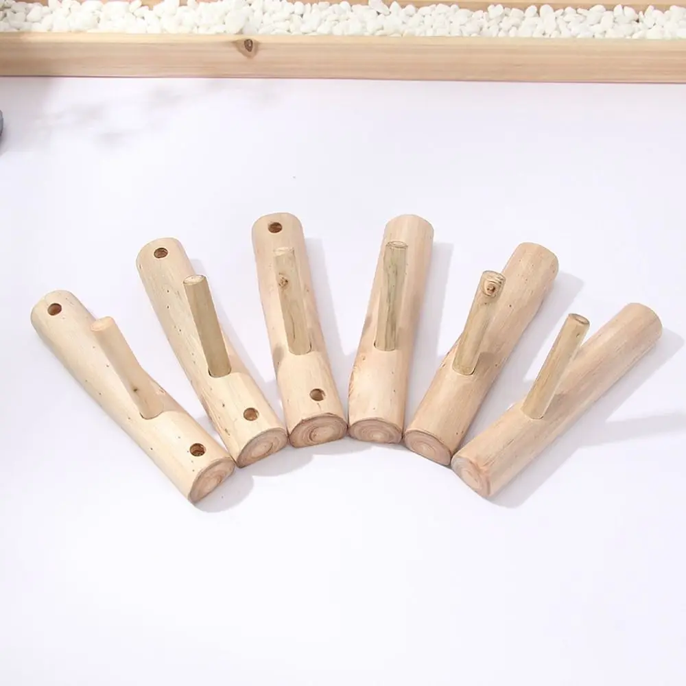 2Pcs Wood Natural Tree Branch Hook Rustic Decorative Tree Branch Clothes Hook Punch Free Pastoral Tree Branch Wall Hooks