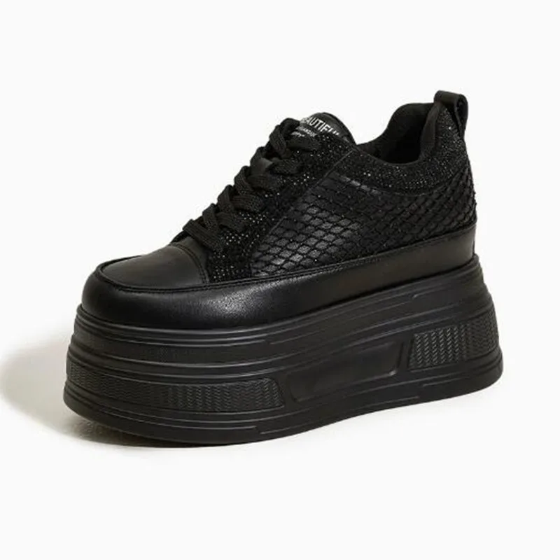 Crystal Mesh Fabric - Luxury 9CM Air Mesh Synthetic Platform