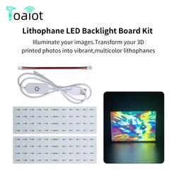 Toaiot For Bambu Lab Lithophane LED Backlight Board Kit DIY Lithophane Pattern Model For Bambu P1 X1 A1 A1 mini 3D Printers