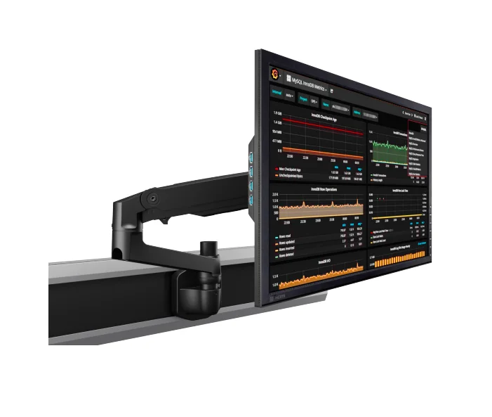 Kesino Premium Ultra-Thin Triple Stand Arm Height Adjustment Swivel Clamp For Computer Screens New Product