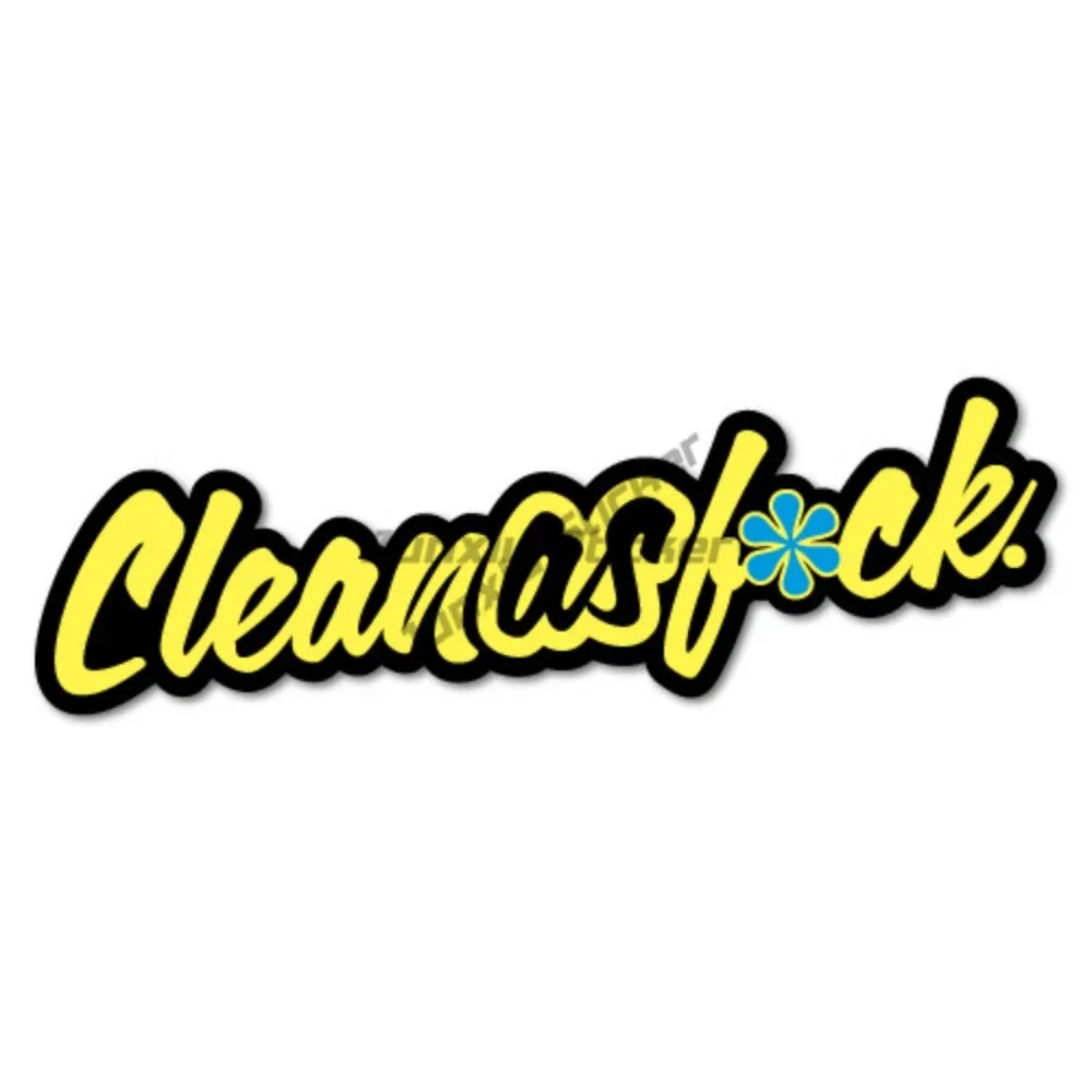 

Clean As Fck Sticker Decal JDM Car Drift Vinyl Auto Wall Laptop Cell Truck Sticker For Windows Cars Trucks Accessories