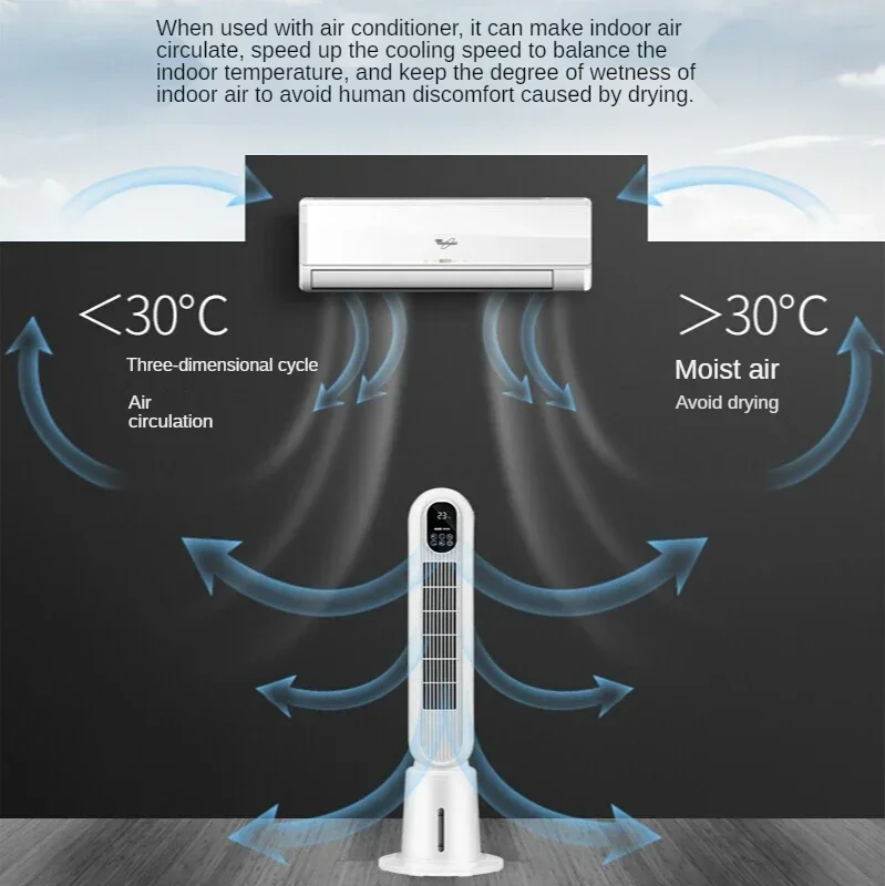 Wentylator klimatyzacji wentylator chłodzący wentylator chłodzący pionowy przenośny klimatyzator chłodzący jednostka Ac przenośne220v