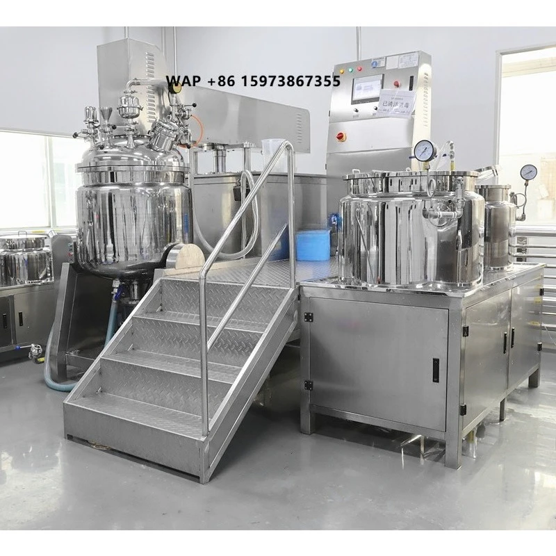 Cosmetic Machine Product Tank Cream Mixing Emulsifying Lotion Making Equipment
