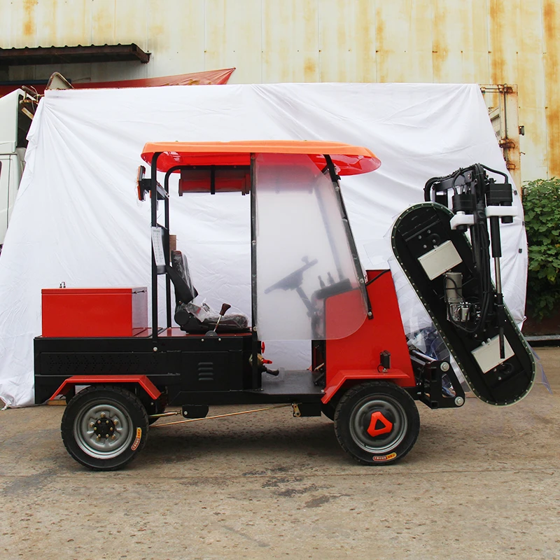 Self-Propelled Vehicle-Mounted Hedge Trimmer Boom Arm Mower Diesel Powered For Municipal Flood Ditch Cleaning