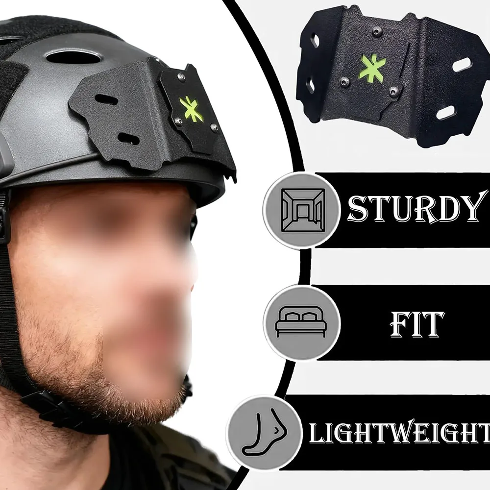 

Tactical Helmet Forehead Protector Accessory Rail Mount Front Protection Gear for Airsoft Paintball Outdoor Shooting Sports