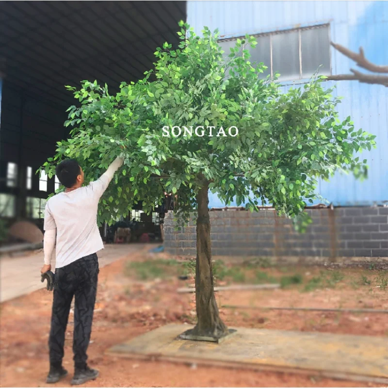 Custom. songtao High Simulation Plastic Plants Indoor Outdoor Garden decoration faux plants