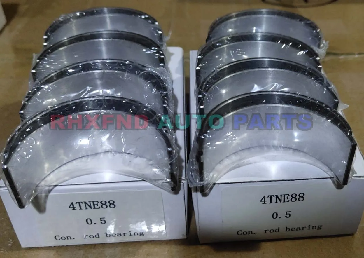 1 SET 4TNE88 4TNV88 STD +0.5 Crankshaft Bearing Connecting Rod Bearing thrust washer For Yan-mar excavator folklift