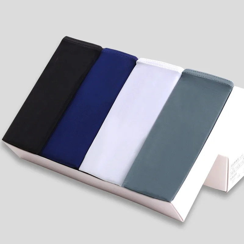 ملابس داخلية صيفية ضيقة للرجال رياضية قابلة للتنفس من الحرير الجليدي رفيعة ومثيرة منخفضة الخصر سراويل ضيقة بدون خياطة #4