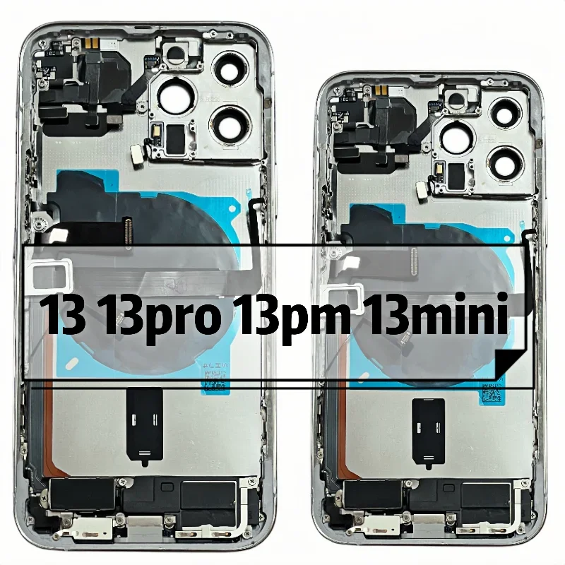 Full Assembly Back Cover for IPhone 13 Pro MAX Housing Battery Door Middle Chassis Frame Rear with Flex Cable