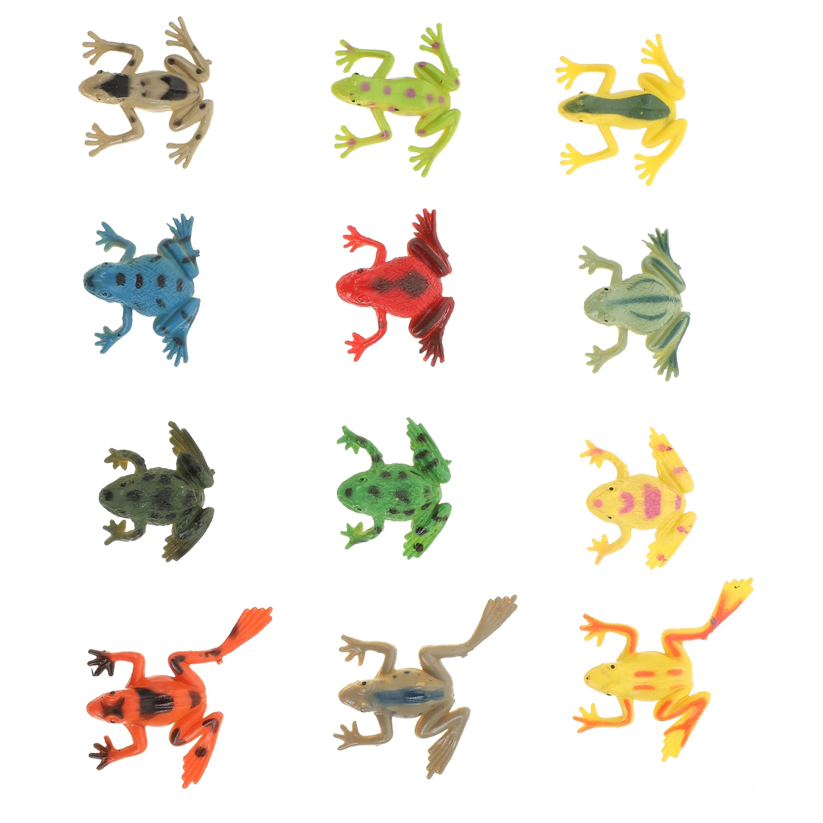 12 Pcs Children Toys Mini Frog Eradicate Childrens Toads Plaything Lovely Model Animals Figures