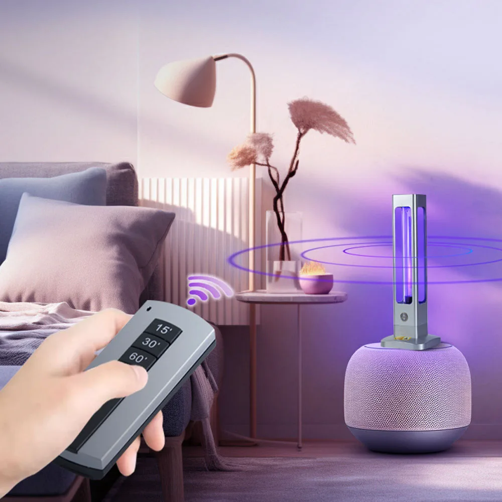 Lámpara de desinfección ultravioleta de 35W y 222nm, lámpara germicida para jardín de infantes, Hospital, fábrica, oficina, lámpara de esterilización móvil