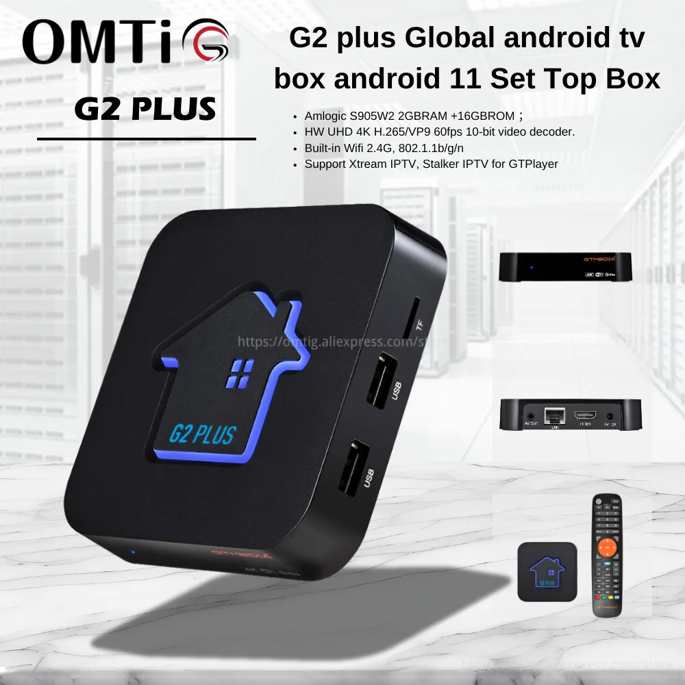 GTMEDIA G2 plus Global android tv box android 11 Set Top Box 4K Ultra HD 2G 16G WIFI Media Player TV BOX URL M3U smart tv box