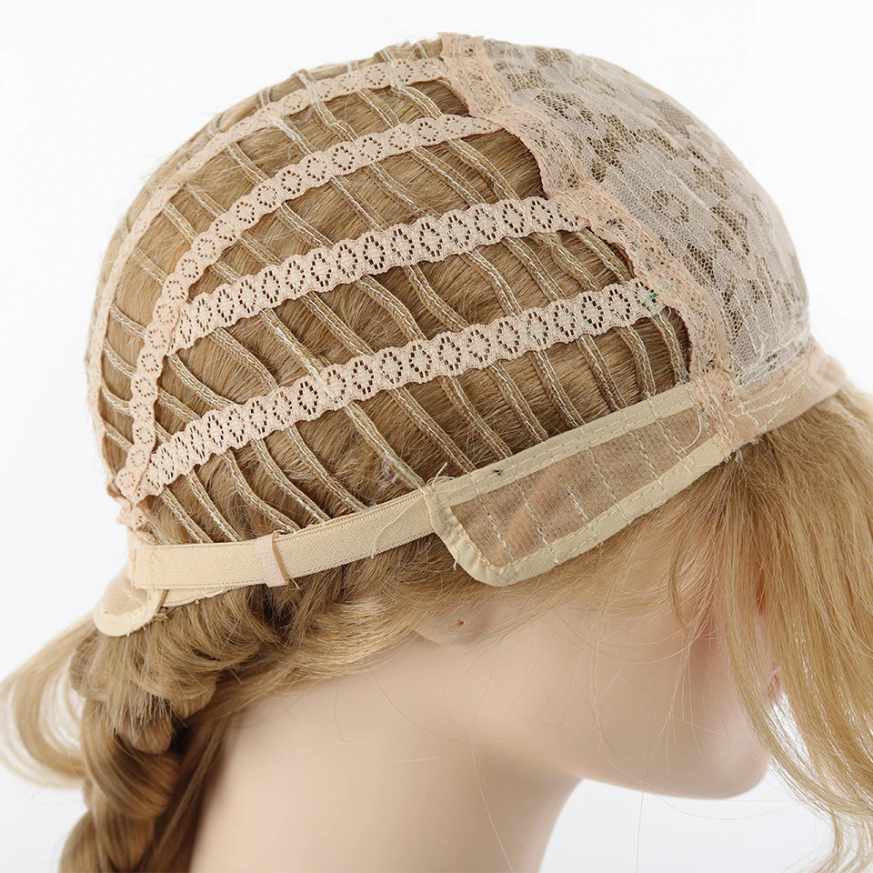 合成毛藤田琴音コスプレウィッグ学園アイドルマスター藤田琴音ブロンド編み込みロングウィッグ耐熱