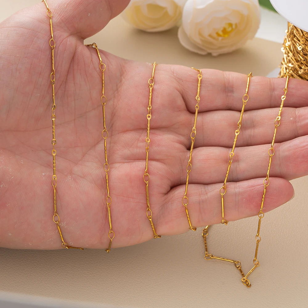 1 متر الفولاذ المقاوم للصدأ الذهب قضيب ثعبان سلاسل ل عقد دي اي واي سوار أقراط مستلزمات صناعة المجوهرات الاكسسوارات اليدوية