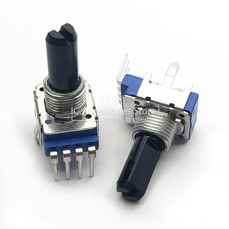 5PCS Mono Potentiometer RK11K Type B1K 5K 10K 50K 100K 200K 4 Foot potentiometer Volume Adjustment B10K B103 Shaft Length 18MM