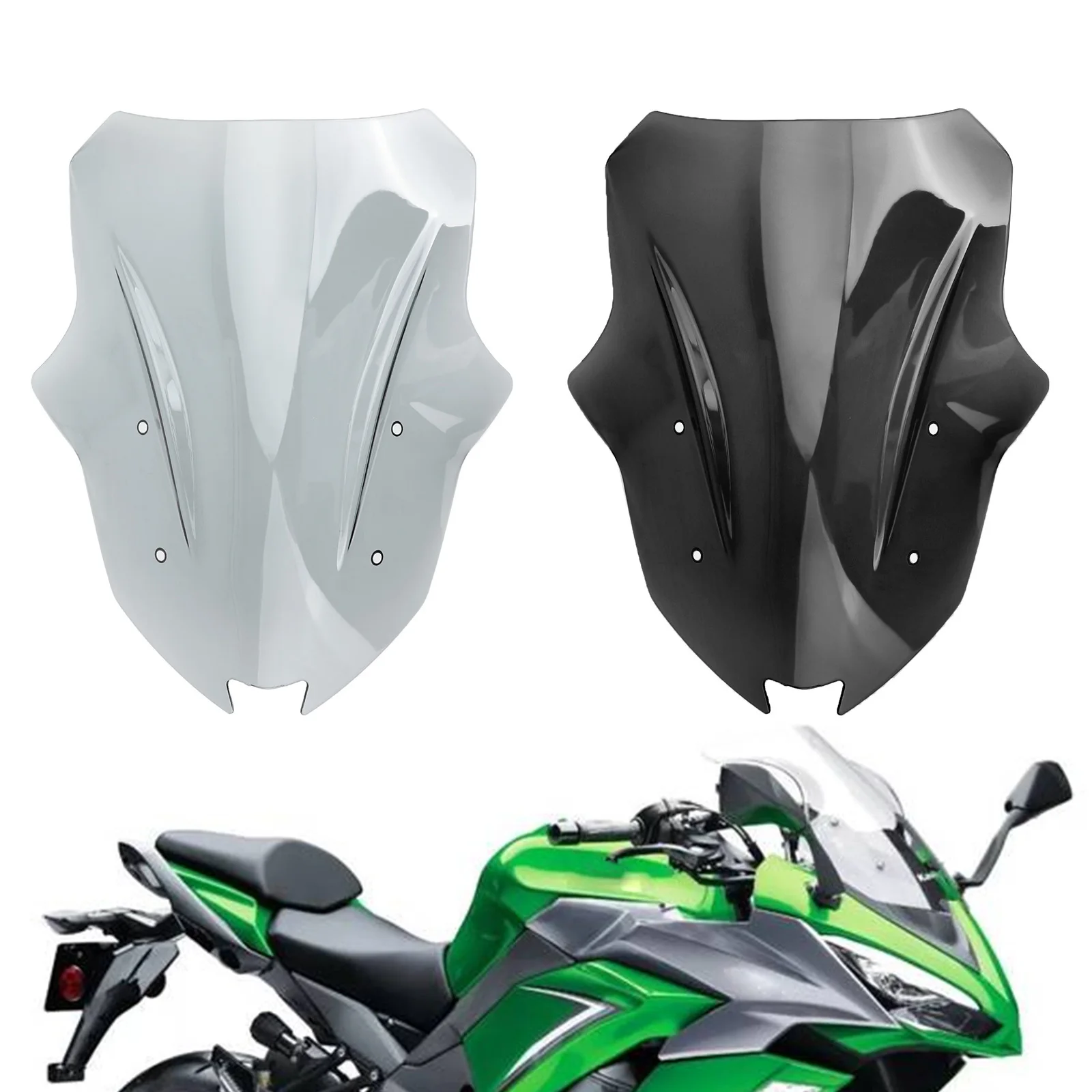 

Topteng Motorcycle Windscreen Windshield For Kawasaki Ninja 1000 Z1000SX 2017-2019 Motorcycle Accessories