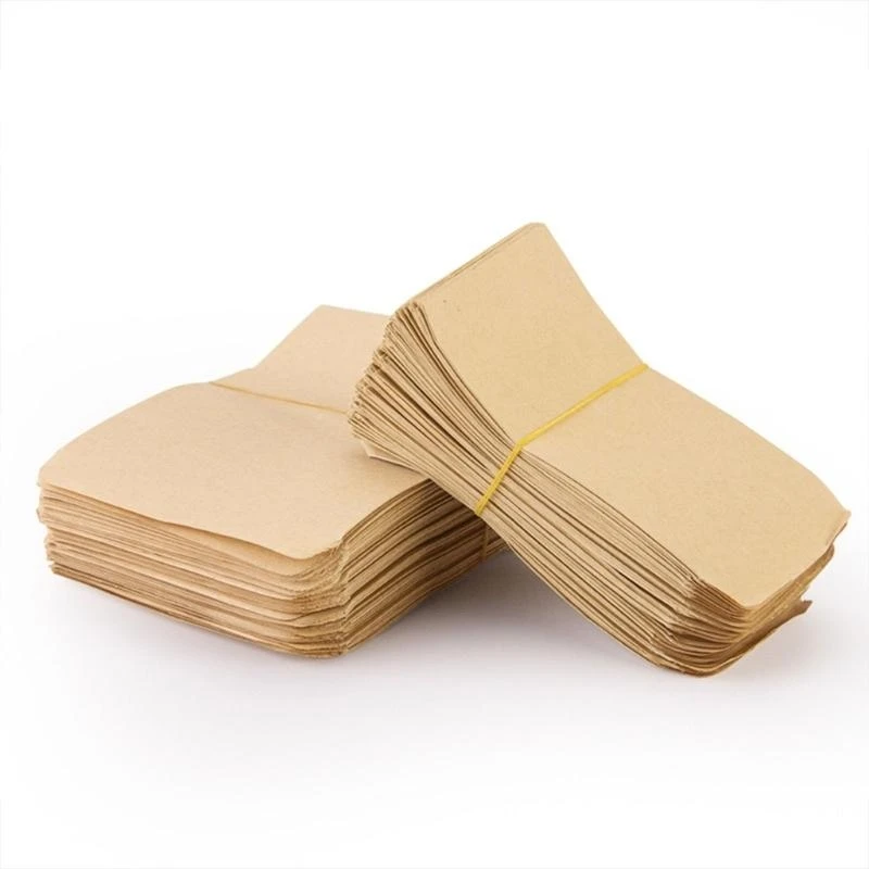

100pcs Miniature Brown Kraft Paper Bags Seed Storage Container Coin Envelopes Jewelry Small Item Packaging Pouches
