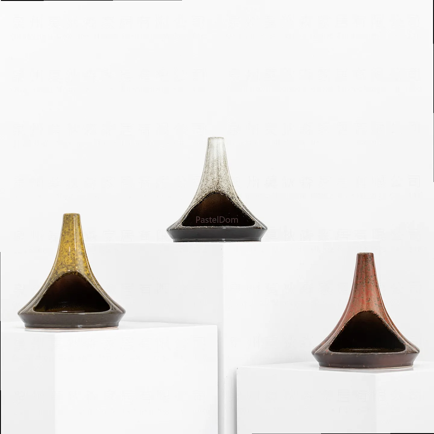 Cross-border Ceramic Palo Santo Smudge Chimney Burner Tray Holder Incense Aromatherapy Diffuser Ornament Wholesale