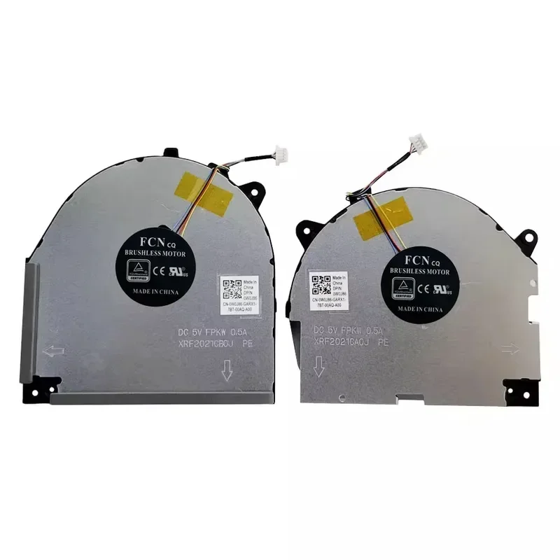 New Laptop CPU and GPU Cooling Fan for Lenovo Legion Y540 Y540-15IRH 81SX GTX1660Ti  DFS5M 325063 B11 DFS 200105 BD0T DC 5V