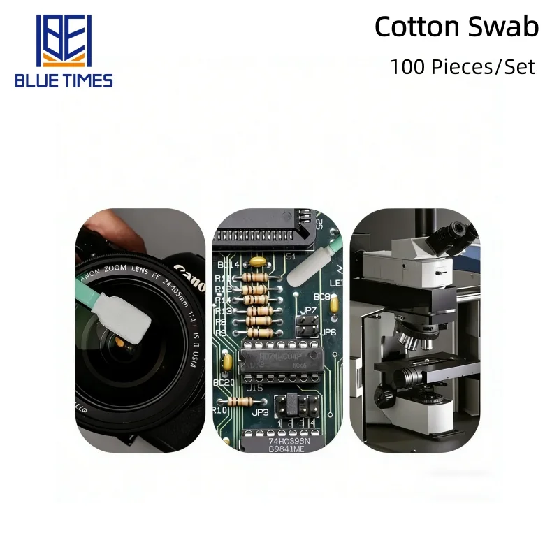 Bluetimes 100PCS/Lot Dust-free Industrial Cleaning Swabs For Optical Lens Inkjet Printers And Photo Printer Printhead Cleaning