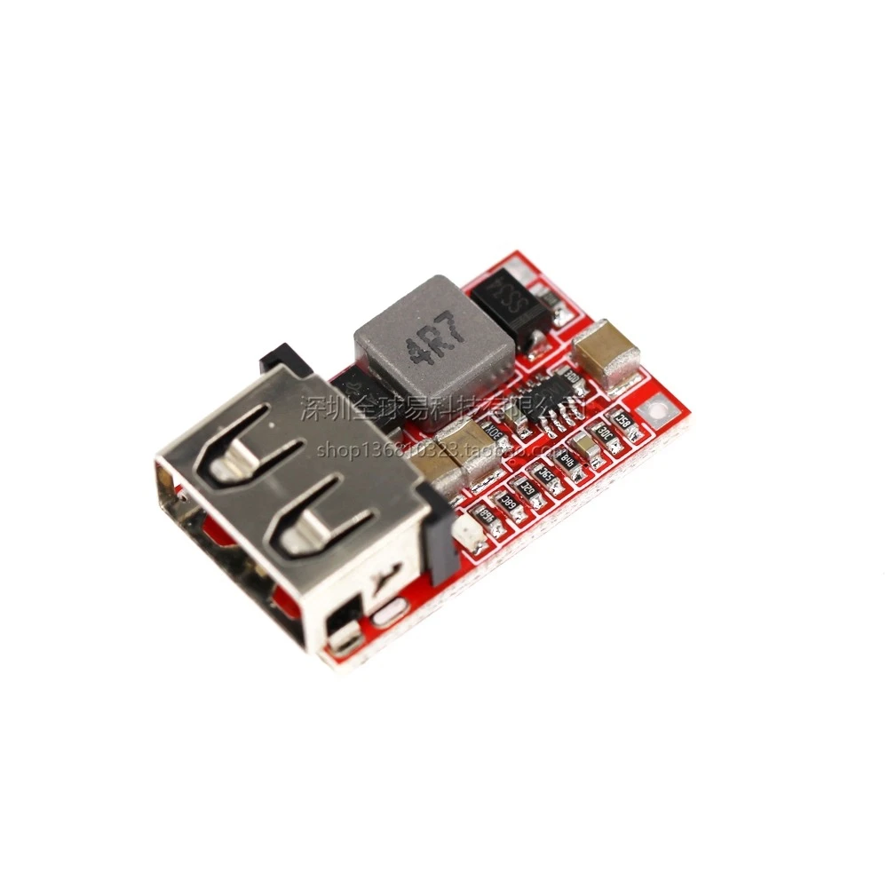 Módulo step-down DC-DC 6-24V12V24V para 5V3A Módulo de carregador de celular USB para carro