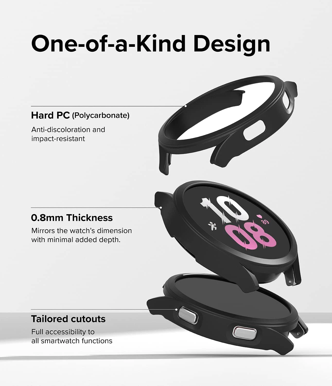 Uhren abdeckung für Samsung Galaxy Uhr 6 5 4 40mm 44mm 42mm 46mm 45mm PC mattes Gehäuse Schutzs toß stange Shell Watch 5/5Pro/6Classic