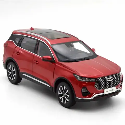 Diecast 1:18 Skala Chery Tiggo 7 Terrängfordon SUV Simulering Legeringsbilmodell Dekoration Samling Statisk Souvenirdisplay 10 best sales Chery billeksak - №2