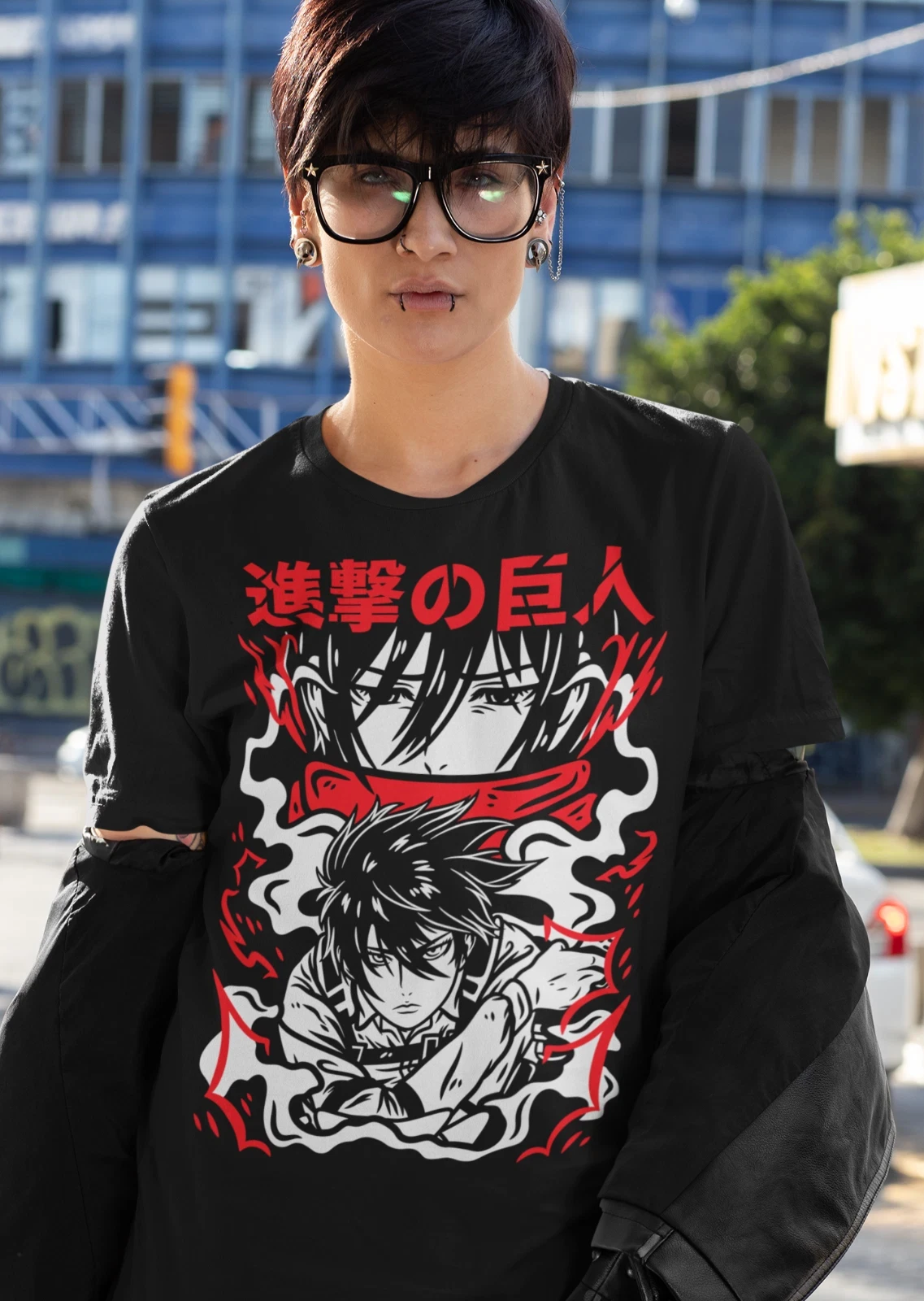Relaxing and Comfortable Attack on Titan T-shirt - Mikasa Ackerman From Shingeki No Kyojin 2026 New Cotton Summer for Men