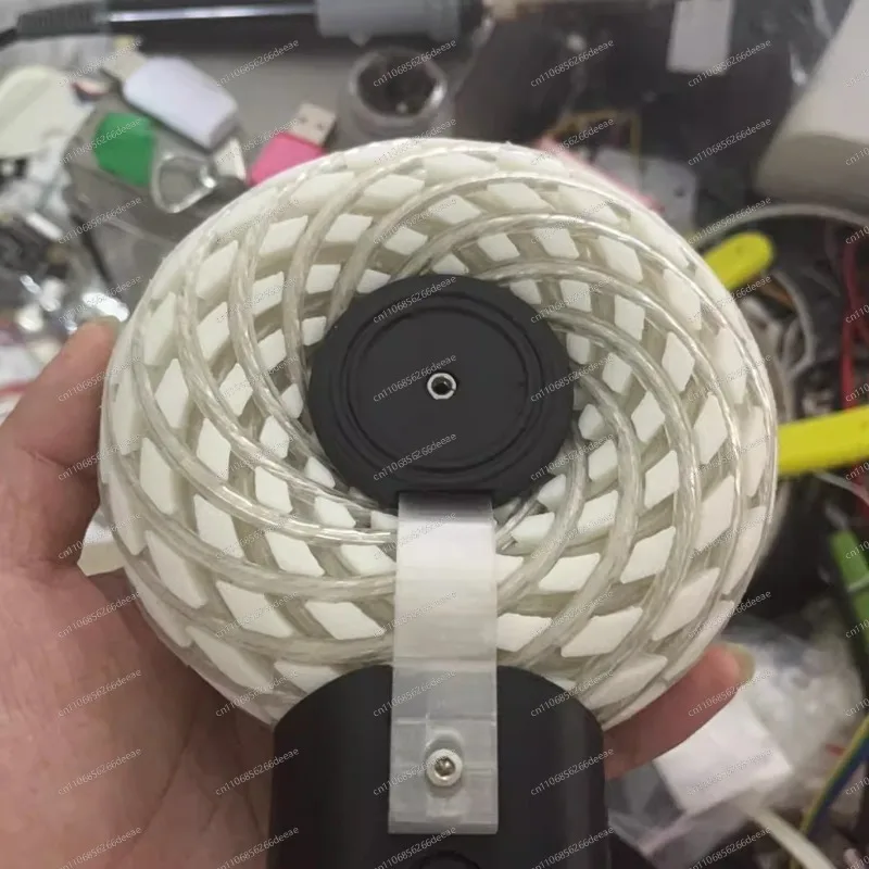 

120-миллиметровая катушка Родина с вращающимся магнитным полем и усилителем мощности для самостоятельной сборки