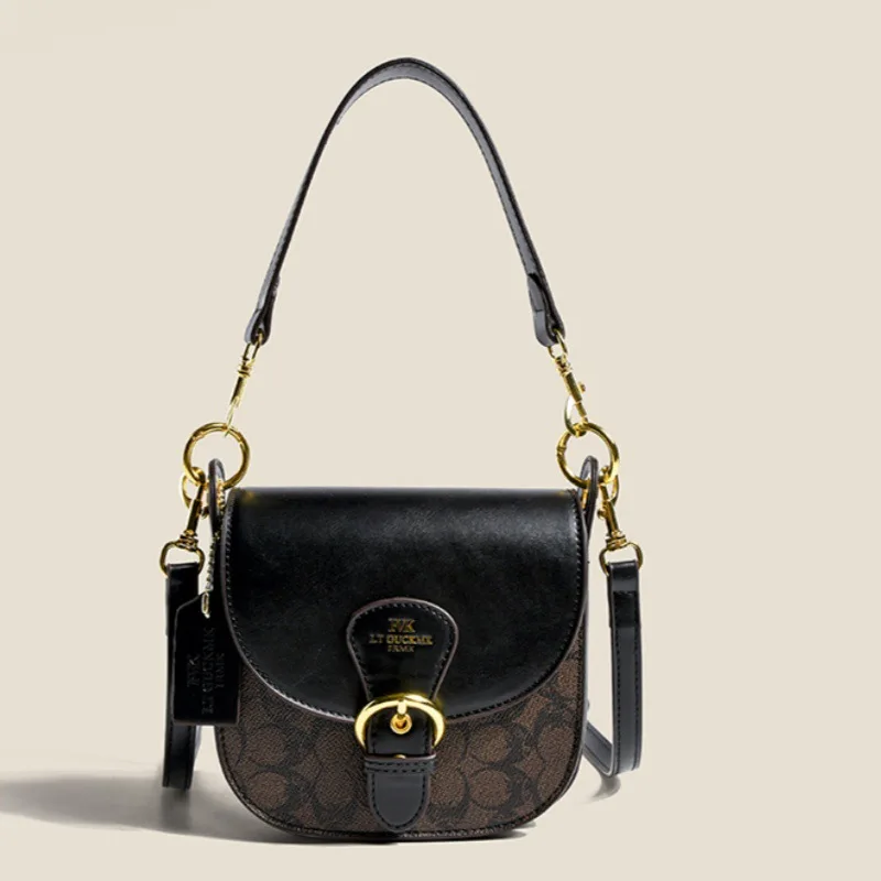 Borsa piccola da donna di fascia alta, nuovo stile 2025, borsa da sella stampata, versatile e alla moda, borsa sotto le ascelle, elegante singola sh